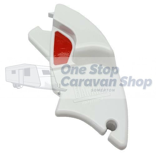 Fiamma F65S L/H LEAD BAR PELMET END CAP FOR F65S AWNINGS IN WHITE (98655-319)