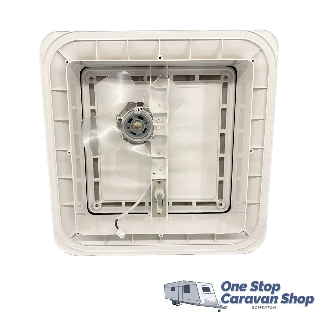 Turbo 12V Shower Hatch 280x280 - White Lid