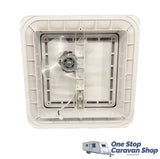 Turbo 12V Shower Hatch 280x280 - White Lid
