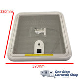 Turbo 12V Shower Hatch 280x280 - White Lid