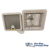 Turbo 12V Shower Hatch 280x280 - White Lid