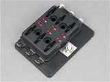 6-Way Blade Fuse Box Block Holder