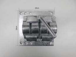 HEAVY DUTY BOLT ON JOCKEY WHEEL DOUBLE CLAMP T/S 4/5/6" CHASSIS.