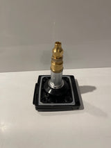 Wall Mount Gas Bayonet straight 3/8 and Cover (Black) - OSCSWMGBCSBLK