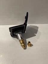 Wall Mount Gas Bayonet straight 3/8 and Cover (Black) - OSCSWMGBCSBLK