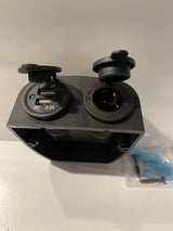 12V Single Power Outlet with Dual USB (Black) - OSCS12VDUALUSB