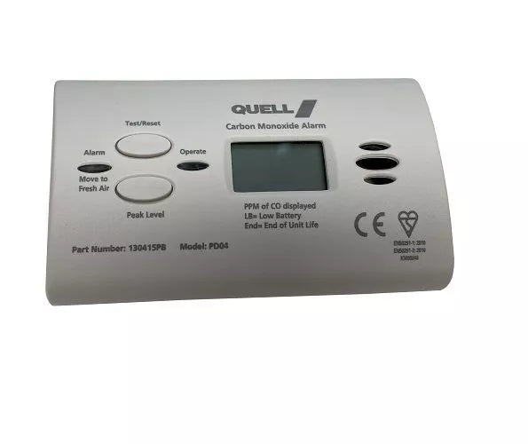 Quell PD04 Carbon Monoxide Digital Display Alarm. 130415
