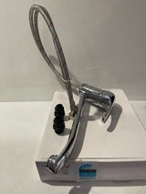 Caravan Kitchen Sink Mixer 221mm spout with 2 x 12mm Push in Fittings 82H41-CHR