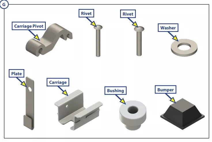 Elbow Slider Kit - Suit Lippert Solera Awnings