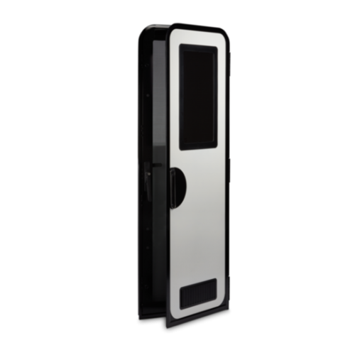 Milenco Medium Columbia White/Black Frame RH (1750 x 622mm) - some scratches