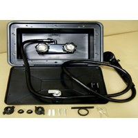 Flowmaster Box RV FLOWMASTER SHOWER BOX BLACK NOT WATER MARKED – One Stop Caravan Shop