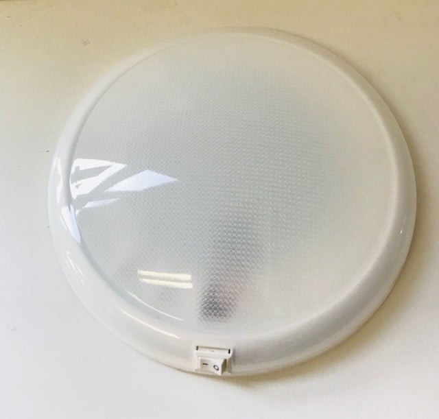 10" Round LED Oyster Light On/Off switch