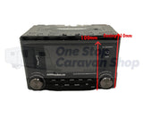 Audio Head Unit Double Din Mechless - Bluetooth