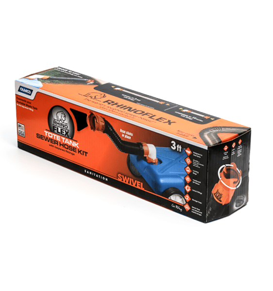 Camco Rhinoflex 90Deg Tote Tank Hose Kit.