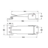 Roof Clamp for Pop-tops Silver CL102