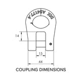 Mawby Hook AS4177 3.5T 13mm ATM Rated Towing Hook - Two Pack