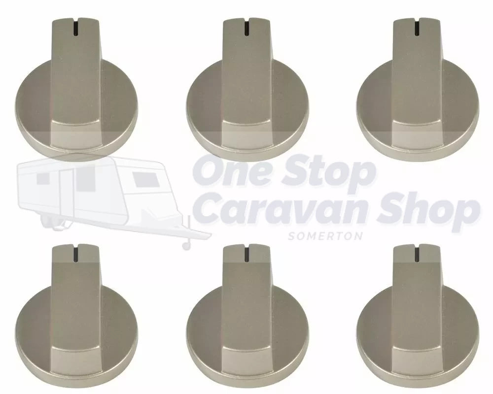 Thetford Spinflo/Caprice Straight Knobs Matt Nickle - SSPA0901.MNK - PACK OF 6