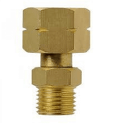 Cylinder Adapter 3/8" LH Cylinder to 1/4" BSP Straight Fitting