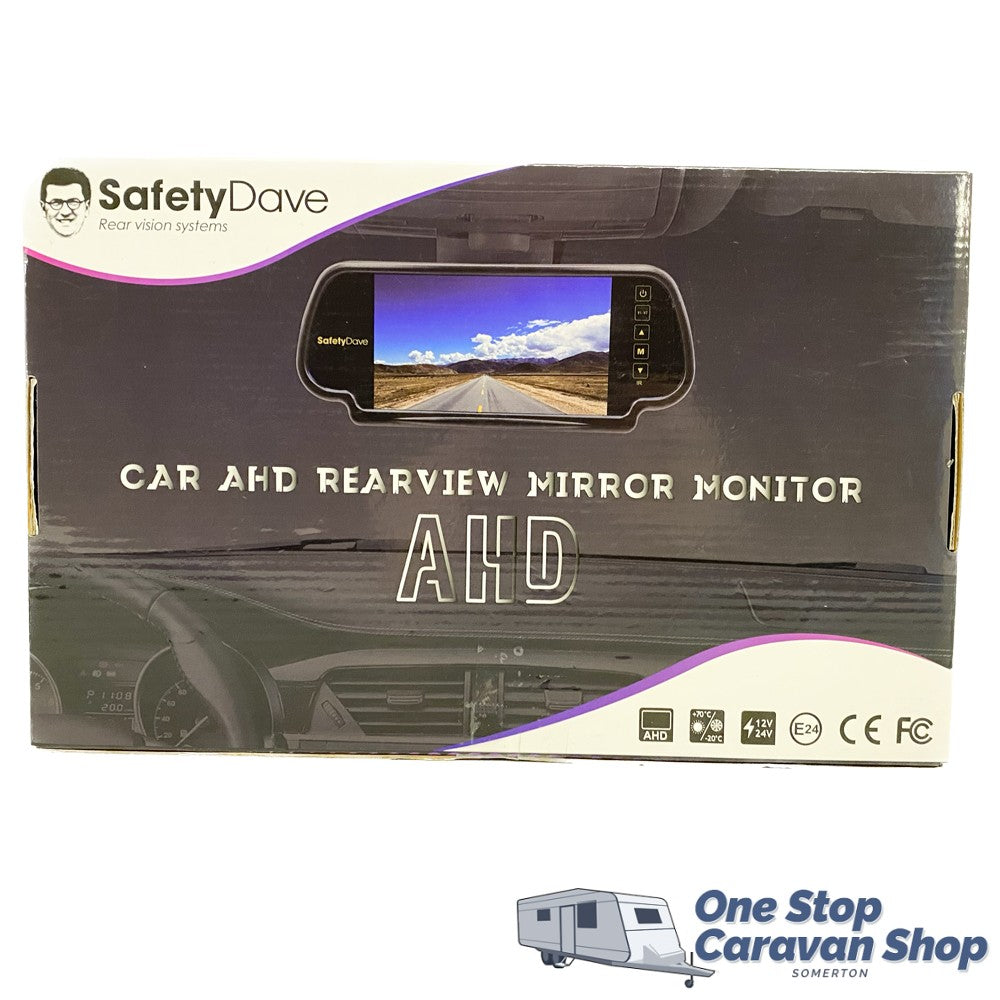 Safety Dave 7" Rearview Mirror Monitor AHD