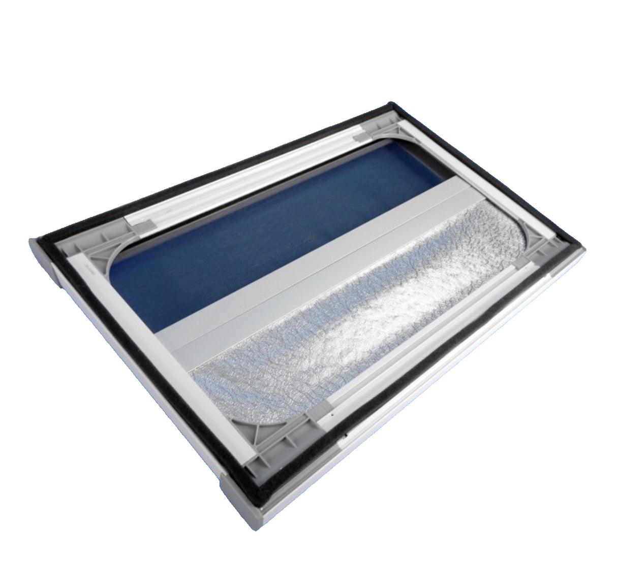 Sanjo Flat Push-Out Caravan Window with Blind - H450xW500mm