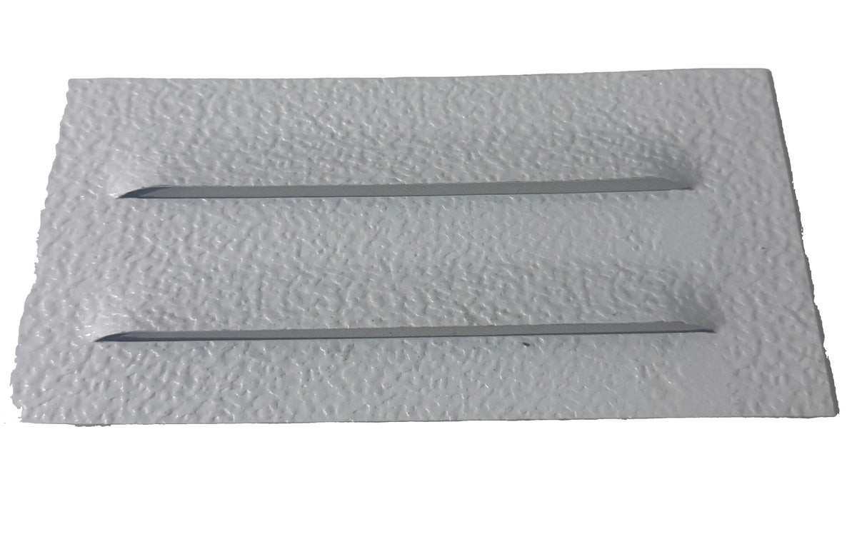 016528-Camec Aluminium Vent 95 X 190mm - Stucco - White