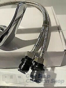Caravan Bathroom Sink Mixer, 150mm spout with 2 x 12mm Push in Fittings 82H41-CHR