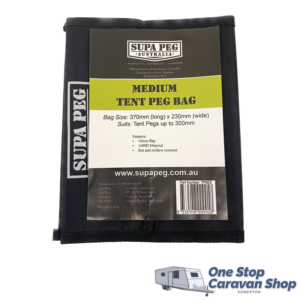 Supa Peg TPB02 Medium Canvas Tent Peg Bag