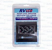 LCD Double Tank Water Level Indicator and Voltmeter Combination