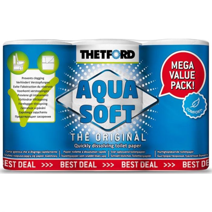 Thetford Aqua Soft Toilet Paper- 6PK
