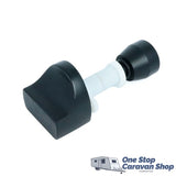 Shower Door Travel Lock Black