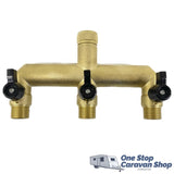 3 Way Metal Tap Outlet 1/2inch with Fittings - OSCS3WAYFit