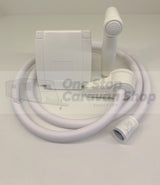 COAST RV Non WaterMarked External Camper Shower Point | White with 1.5Mtr Hose-800-06005